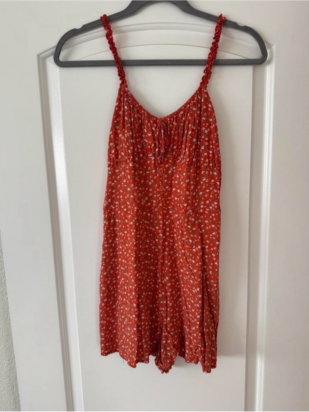 Full Tilt Orange Floral Romper